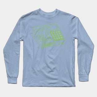 Beat Maker (Yellow Green Lines) Analog / Music Long Sleeve T-Shirt